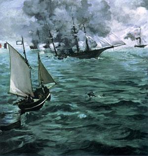 Edouard Manet The Battle of the Kearsarge and the Alabama